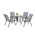 Градински Комплект Haven - Стъклена Маса и 4 Стола