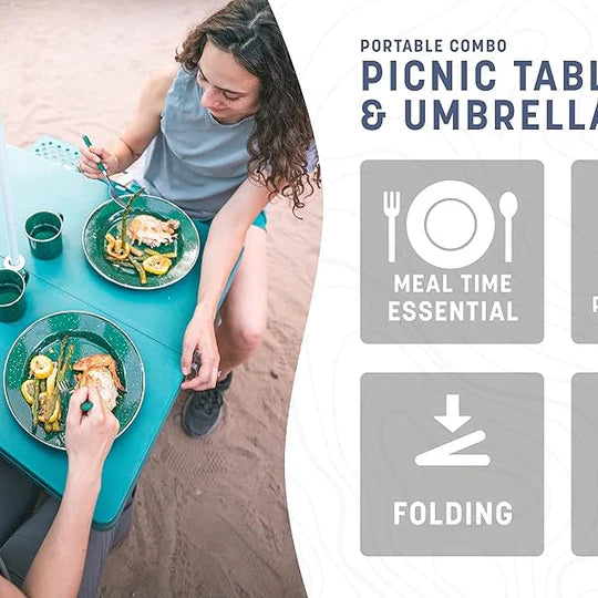 Преносима сгъваема маса в куфар